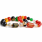 Chinese Zodiac Feng Shui Obsidian Five-Element Wealth Prosperity Bracelet