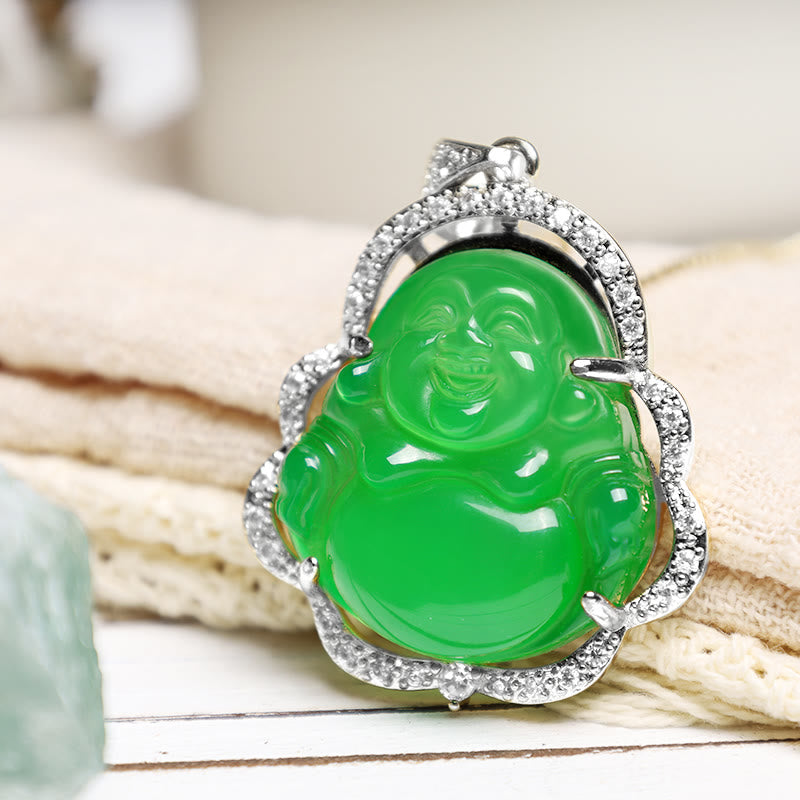 Good Luck Laughing Buddha Necklace