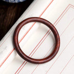 Tibetan Small Leaf Red Sandalwood Ebony Green Sandalwood Protection Bracelet Bangle