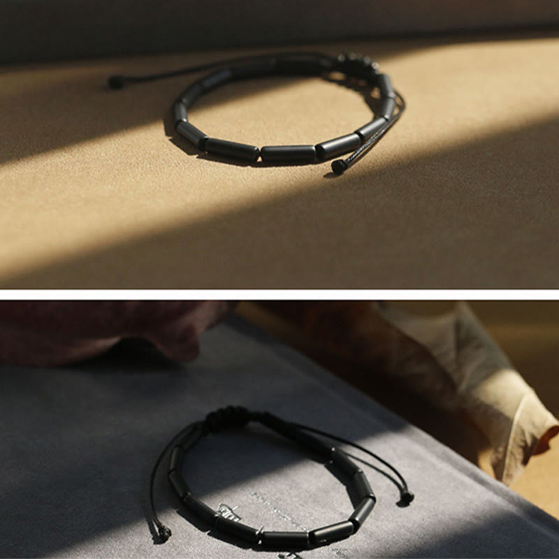 Black Onyx Bead Support Protection Bracelet