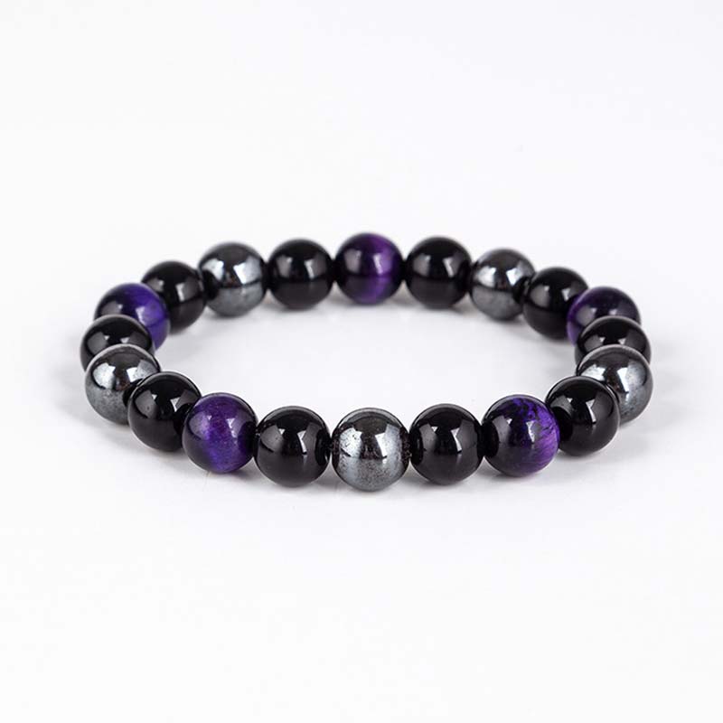 Tibetan Tiger's Eye Bracelet and Necklace Set