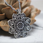 Tibetan Lotus Blessing Necklace Pendant