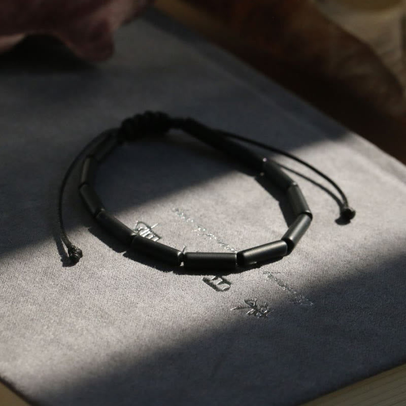 Black Onyx Bead Support Protection Bracelet
