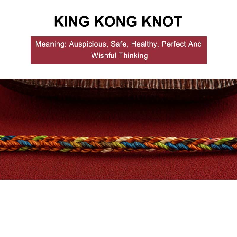 "May you be healthy and happy" Lucky Multicoloured Bracelet