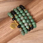 108 Beads Natural Agate Mala Healing Bracelet
