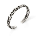Viking Style Twisted Braided Pattern Copper Balance Bracelet Bangle