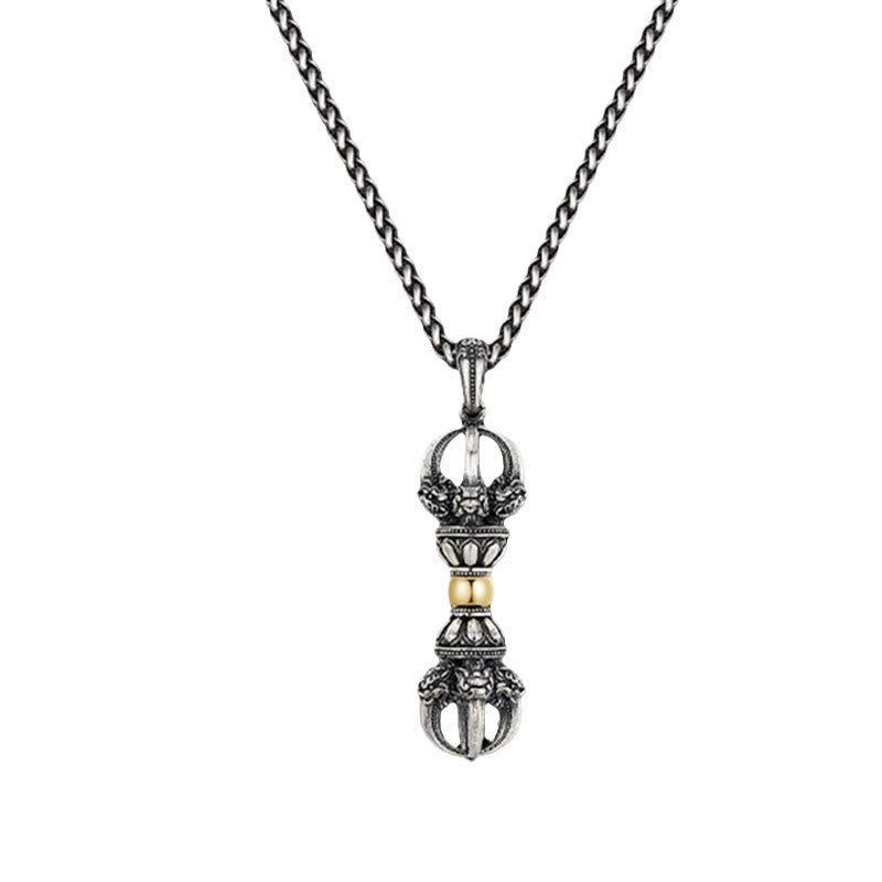Tibetan Dorje Vajra Design Wealth Necklace Pendant