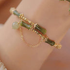 Bamboo Jade Pattern Luck Bracelet Bangle