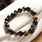 Tibetan Tiger's Eye Bracelet and Necklace Set