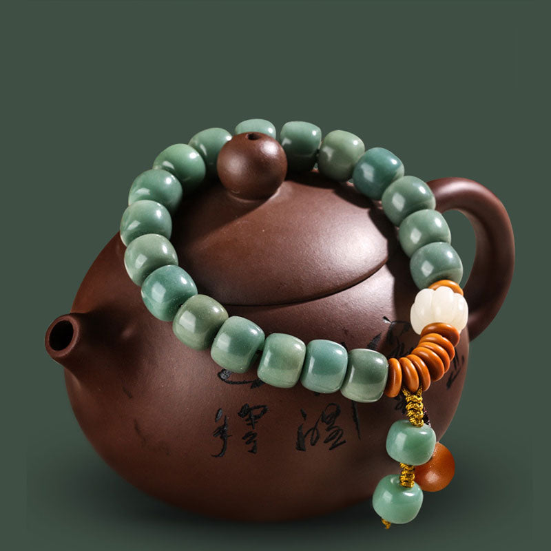 Cyan Bodhi Seed Success Bracelet