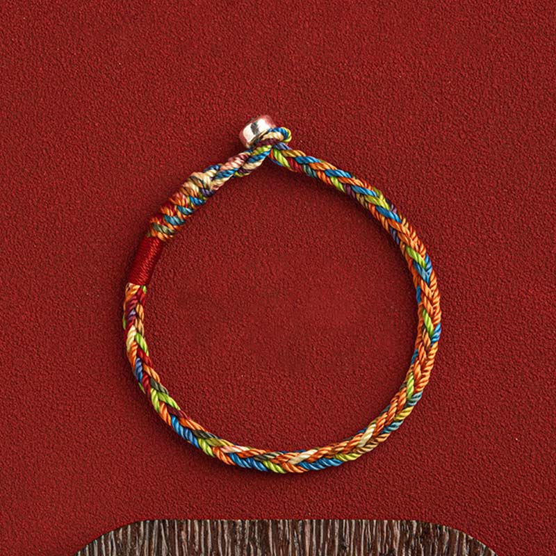 "May you be healthy and happy" Lucky Multicoloured Bracelet