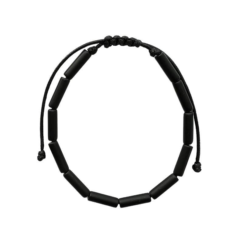 Black Onyx Bead Support Protection Bracelet