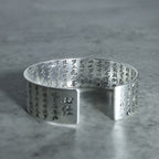 Tibetan Lotus White Copper Luck Bracelet