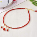 Red Agate Confidence Calm Anklet