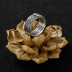 Chinese Zodiac Natal Buddha Wealth Luck Adjustable Ring