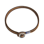 925 Sterling Silver Handmade Button Protection Weave String Bracelet