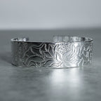 Tibetan Lotus White Copper Luck Bracelet
