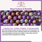 108 Beads Miano Real Pink Crystal Mala Healing Bracelet