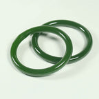 Cyan Jade Longevity Blessing Bangle Bracelet