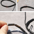 Black Onyx Bead Support Protection Bracelet