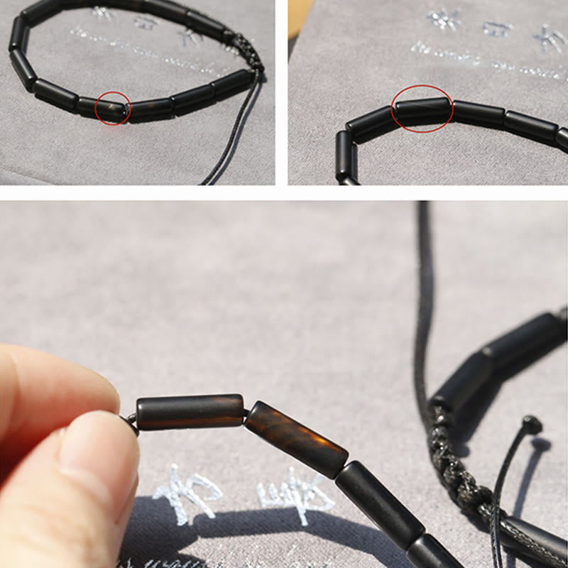 Black Onyx Bead Support Protection Bracelet