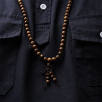 108 Mala Beads Bracelet Prayer Meditation Sandalwood Elastic