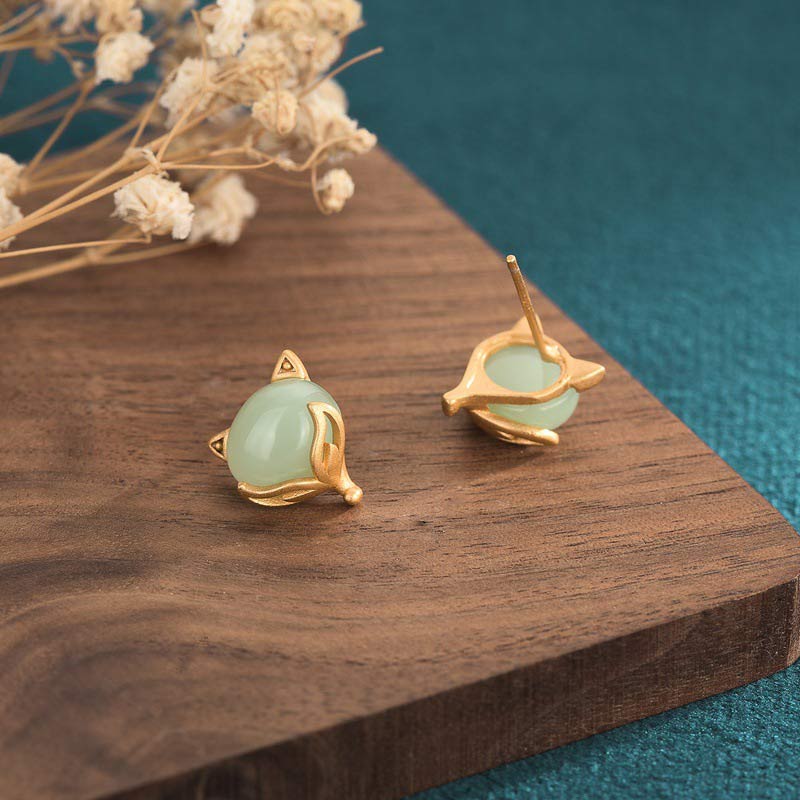Feng Shui Jade Luck Earrings
