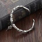 Viking Style Twisted Braided Pattern Copper Balance Bracelet Bangle