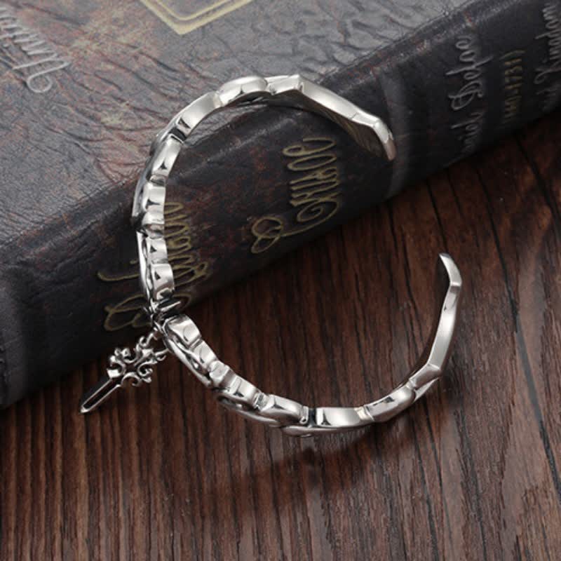 Viking Style Twisted Braided Pattern Copper Balance Bracelet Bangle