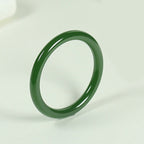 Cyan Jade Longevity Blessing Bangle Bracelet