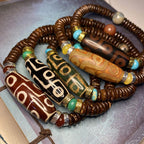 Tibetan Nine-Eye Dzi Bead Wealth Bracelet