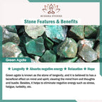 Tibetan Natural Green Agate Healing Bracelet