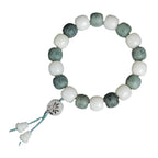 White Bodhi Six True Words Protection Bracelet