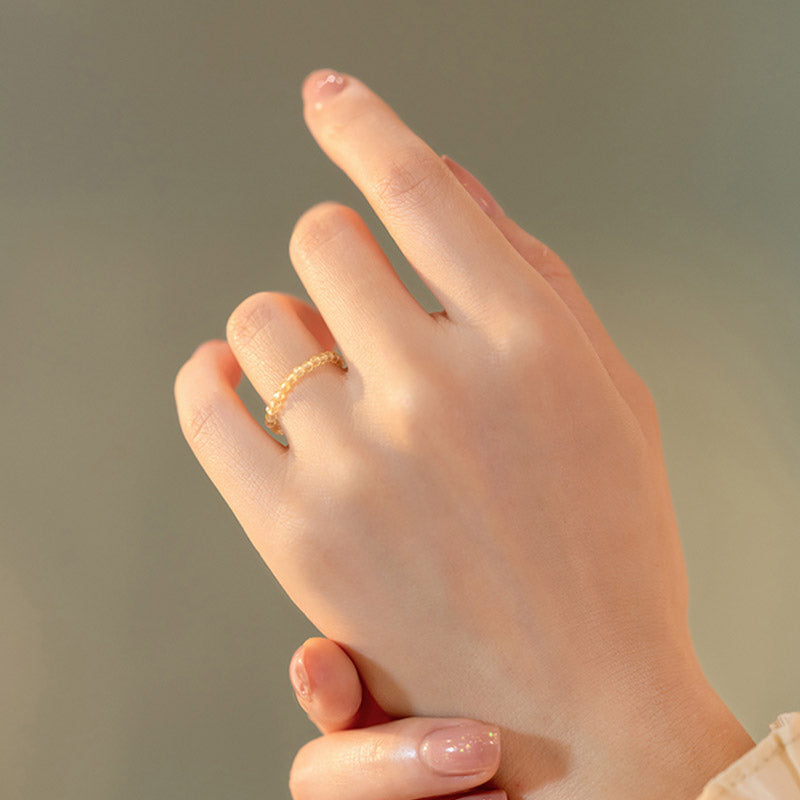 Natural Citrine Happiness Prosperity Ring