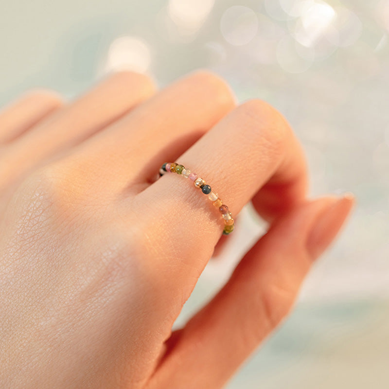 Natural Tourmaline Positive Love Ring