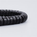 Tibetan Coconut Shell Beads Engraved Om Mani Padme Hum Mantra Happiness Bracelet