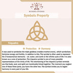 Triangle Knot Triquetra Titanium Steel Calm Rotatable Ring