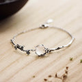 Plum Blossom Chalcedony Positive Bracelet