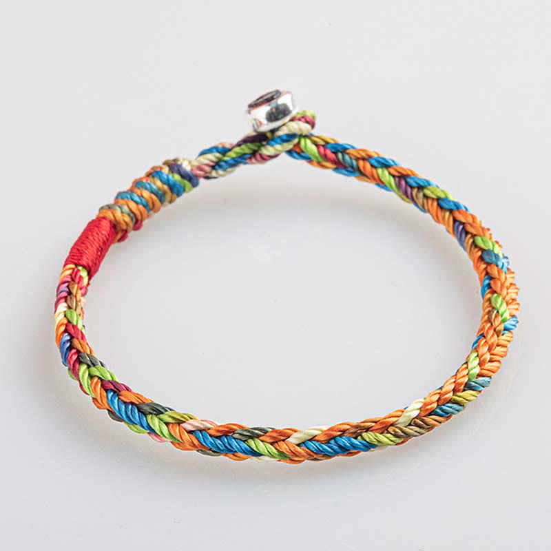 "May you be healthy and happy" Lucky Multicoloured Bracelet