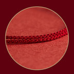 925 Sterling Silver Lucky Fortune Peace Joy Lotus Peace Buckle Red String Bracelet