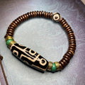 Tibetan Nine-Eye Dzi Bead Wealth Bracelet