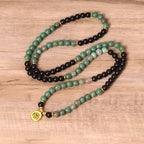 108 Beads Natural Agate Mala Healing Bracelet