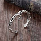 Viking Style Twisted Braided Pattern Copper Balance Bracelet Bangle