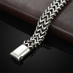 Fish Scale Magnetic Buckle Titanium Steel Balance Bracelet Bangle