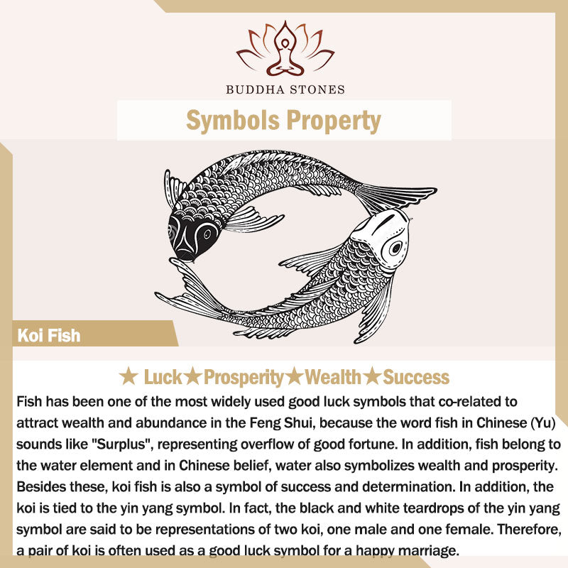 Koi Fish Grass Pattern Prosperity Wealth Bracelet Bangle