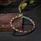Tibet Handmade Five Colour Thread Protection Braid String Bracelet