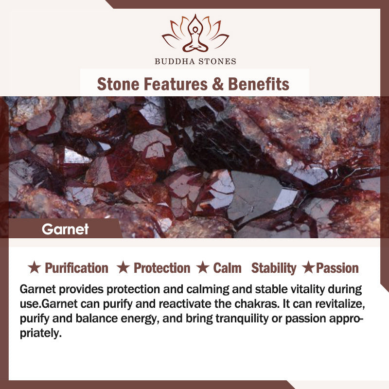Garnet Amethyst Purification Calm Anklet