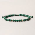 4mm Natural Malachite Protection Calmness String Bracelet