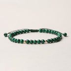 4mm Natural Malachite Protection Calmness String Bracelet