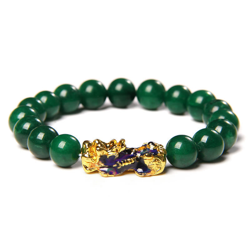 Pixiu Jade Abundance Protection Bracelet